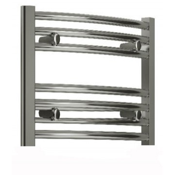 400mm Wide 400mm High Small Towel Radiator Chrome